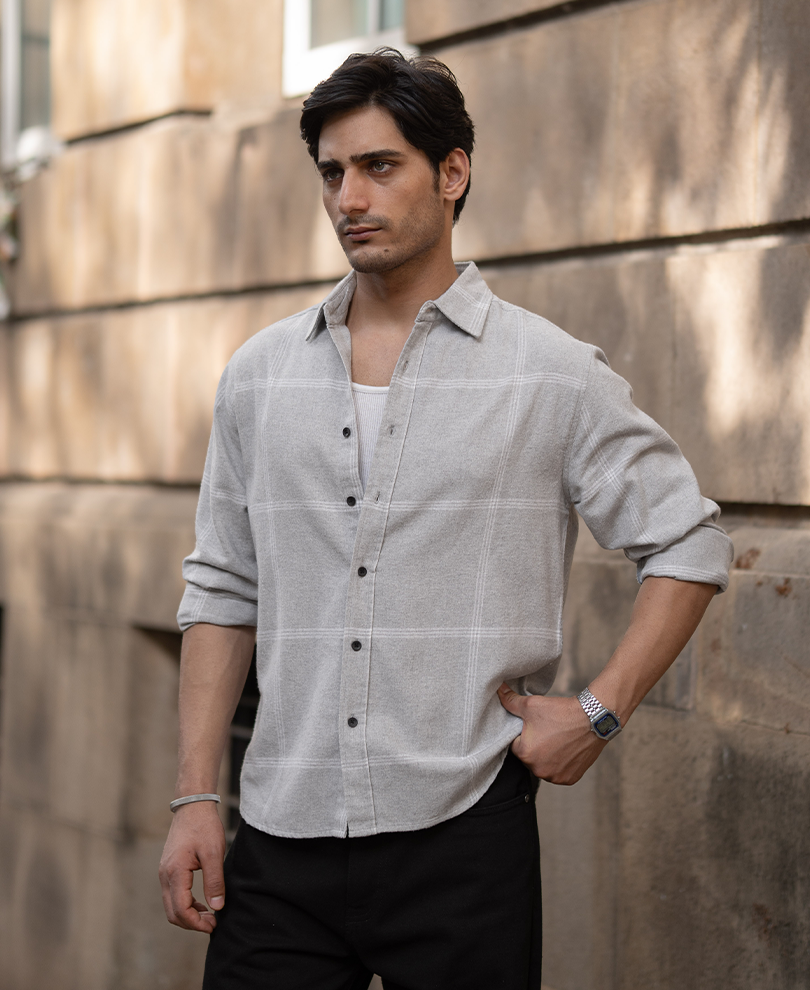 Grey Checks Shirt