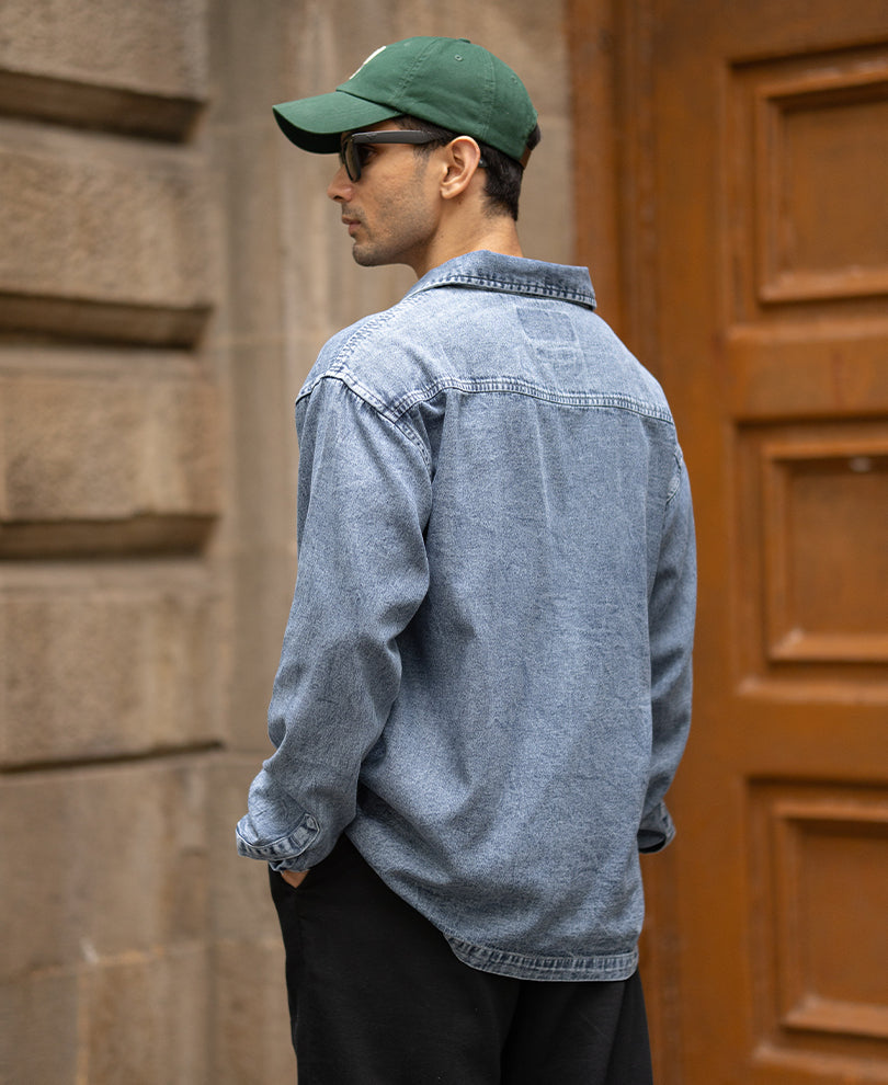 Mid Blue Denim Shirt