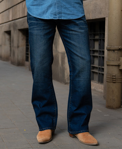 Dark Blue Bootcut Jeans