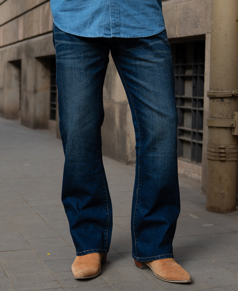 Dark Blue Bootcut Jeans