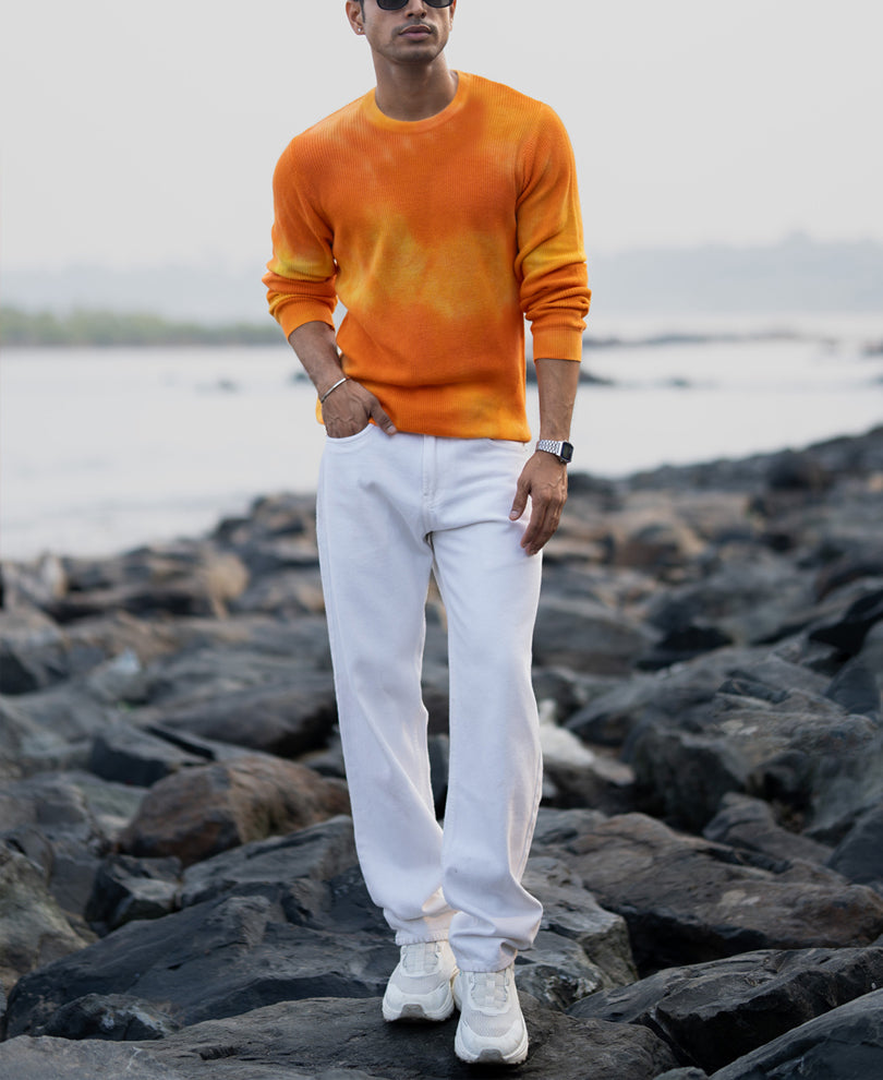 Orange Tie Dye T-Shirt.
