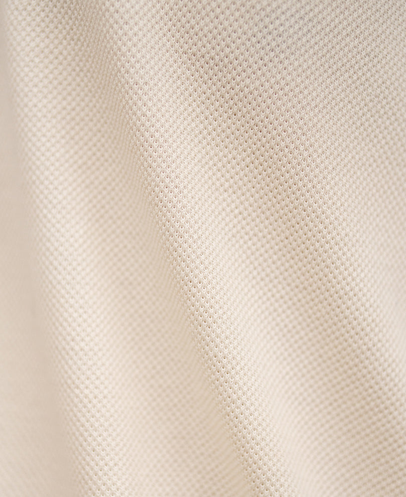 Off White Knit Embroidered T-Shirt