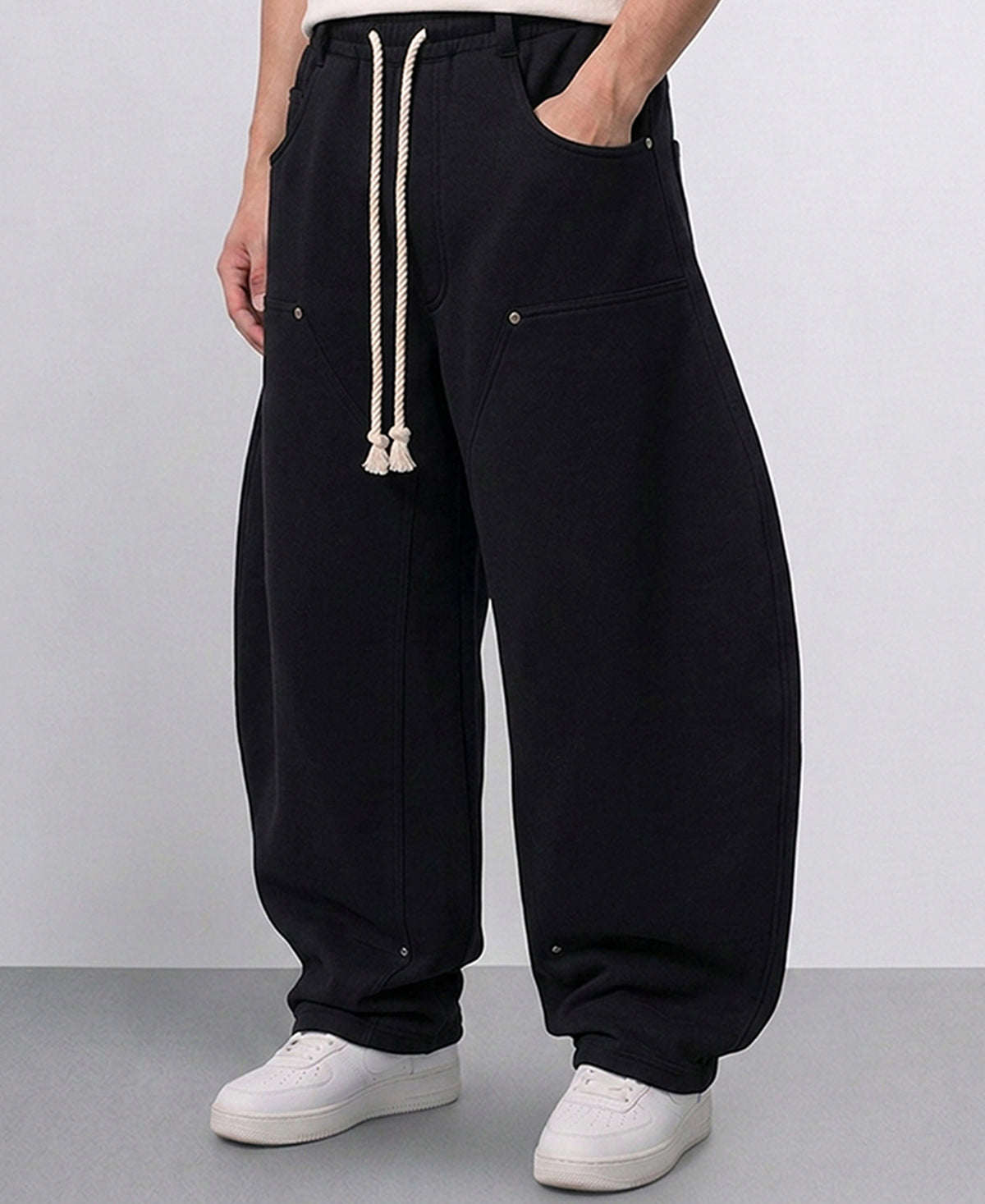 Black Carpenter Trackpants
