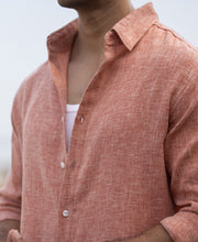 Peach Structured Shirt.