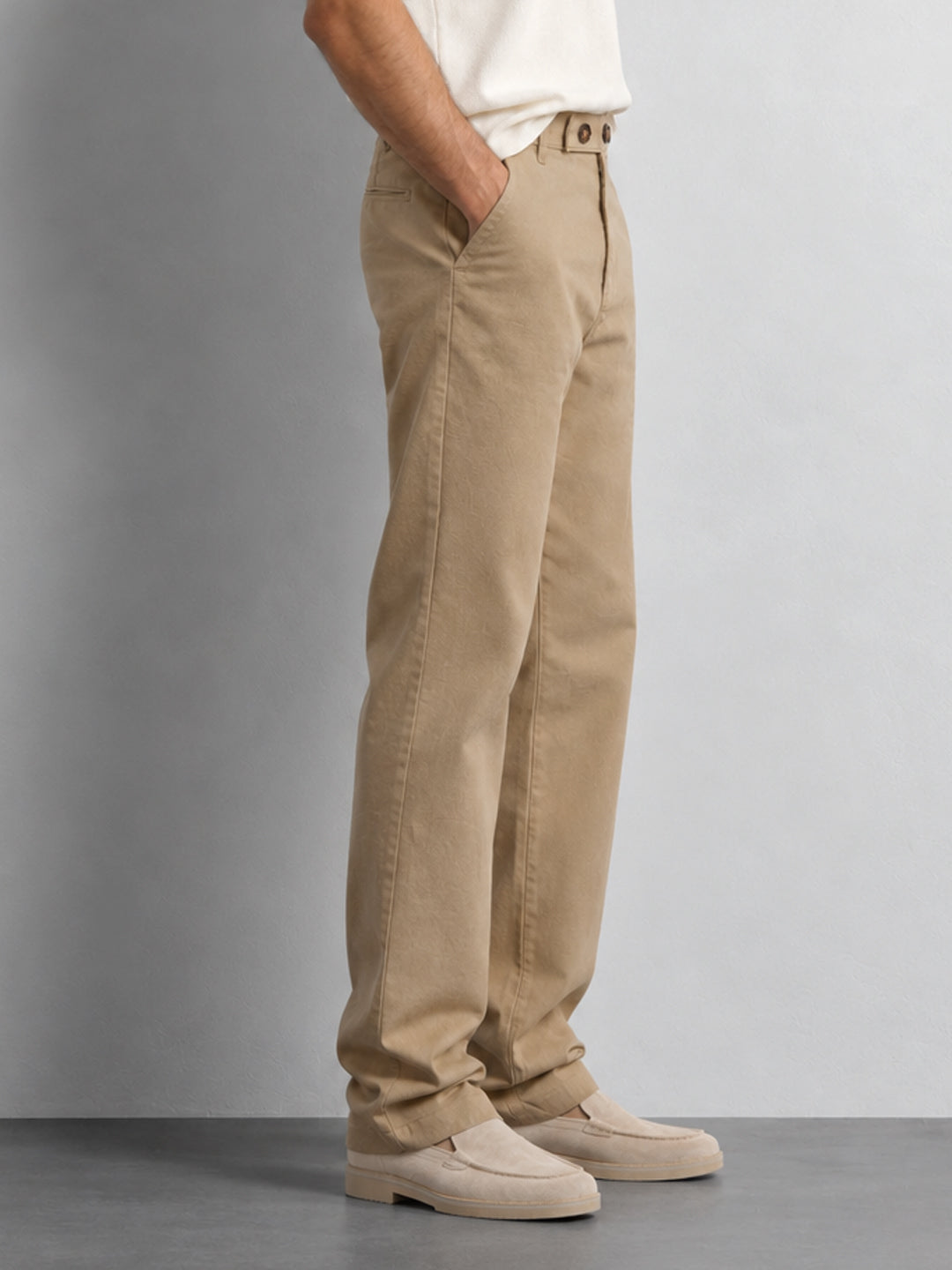 Beige Lightweight Trousers