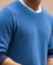 Blue Ombre Cotton Sweater.