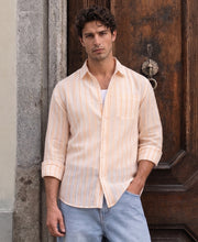 Orange Striped Shirt