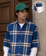 Blue Checks Doctor Sleeve Shirt