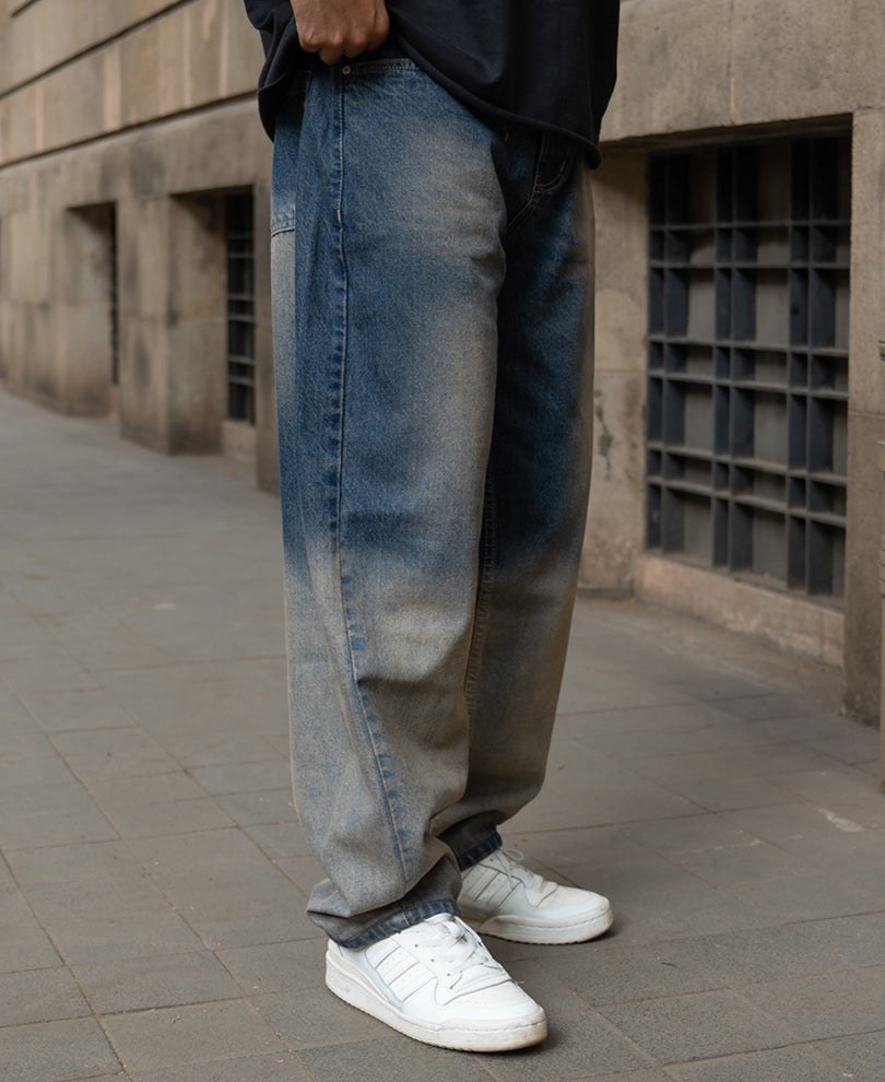 Blue Vintage Wash Jeans