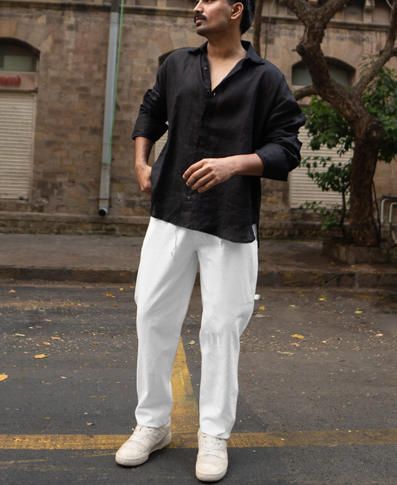 White Cotton Pant.
