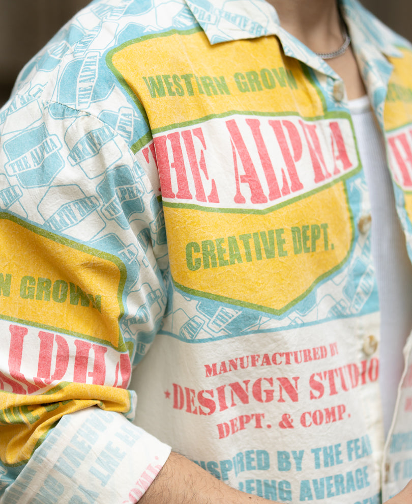 Multi Colour Lightweight Printed Shirt.