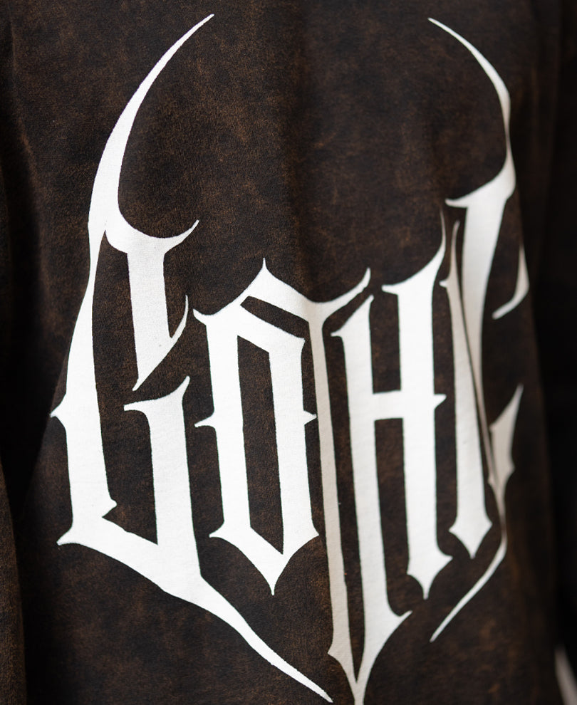 Dark Brown Washed T-Shirt 100% Cotton