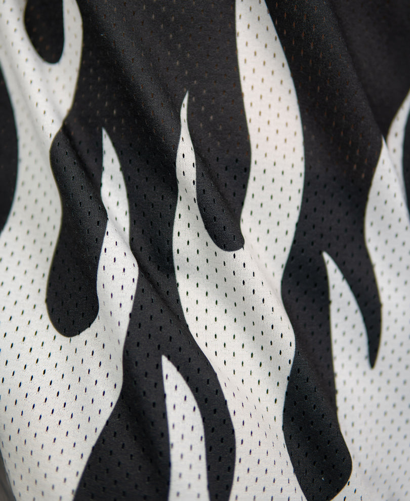 Flame Print Jersey T-Shirt
