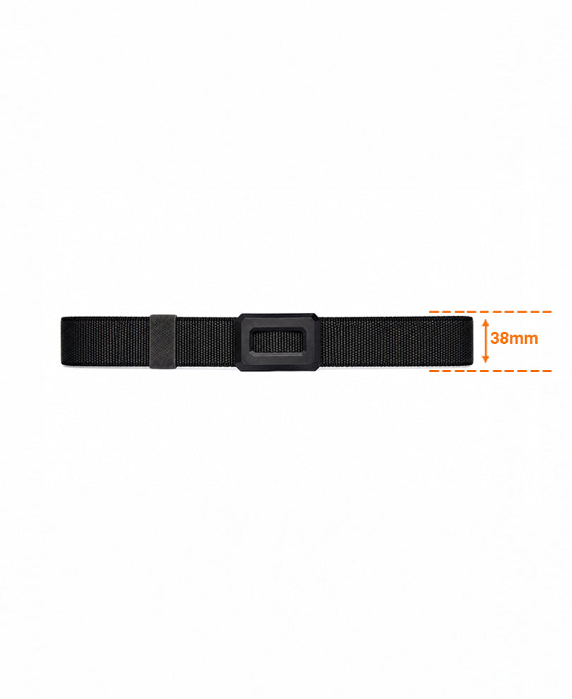 Grey Buckle Reversible Webbing Belt