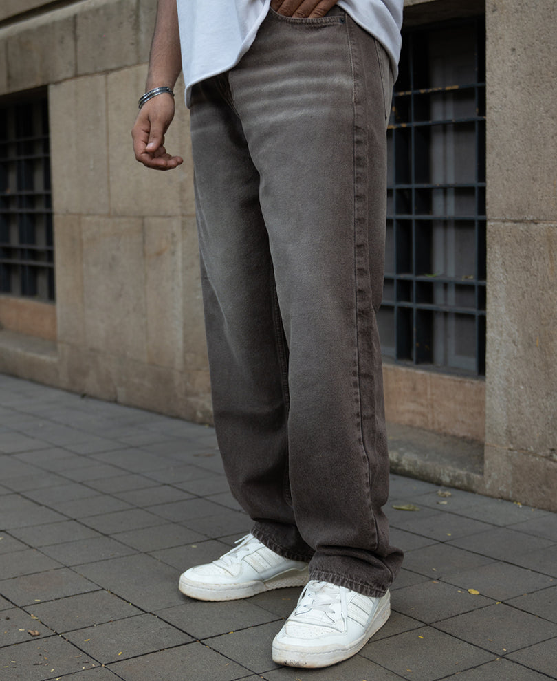 Light Brown Washed Jeans