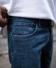 Dark Indigo Regular Fit Basic Denim Jeans.