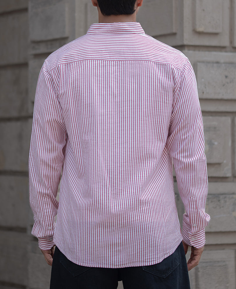 Red Stripe Shirt.