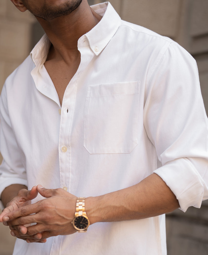 White Oxford Shirt.