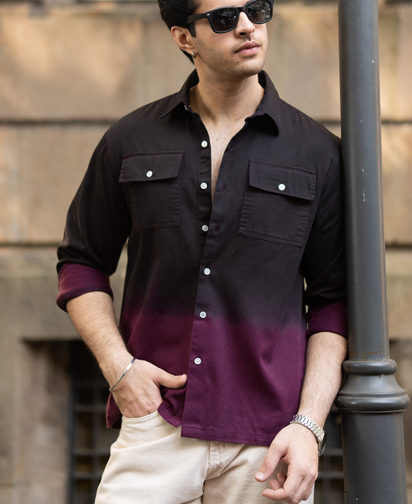 Dark Onion Ombre Cargo Shirt.