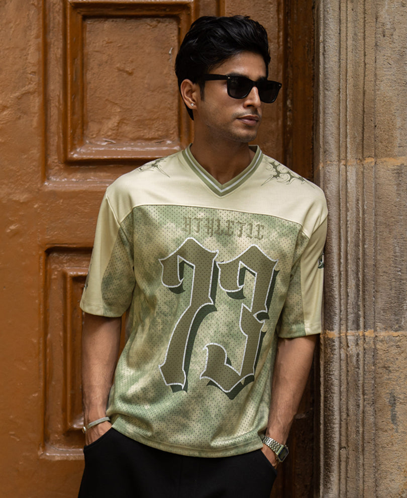 Sage Graphic Varsity T-Shirt