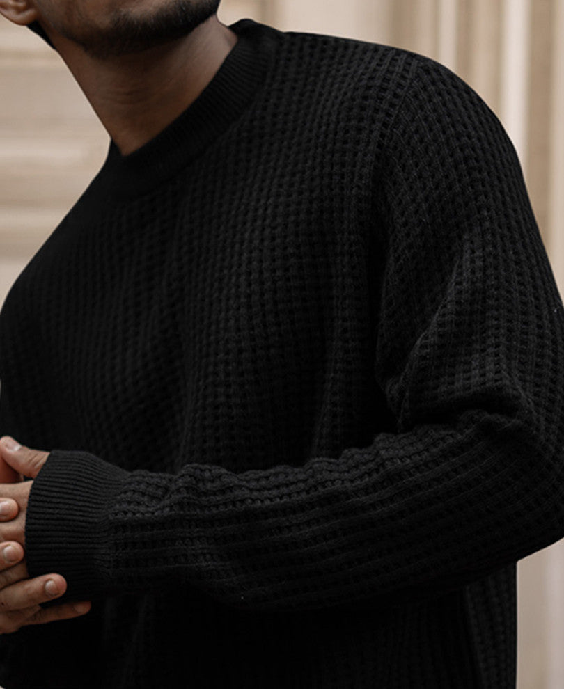 Black Full Sleeves T-Shirt.