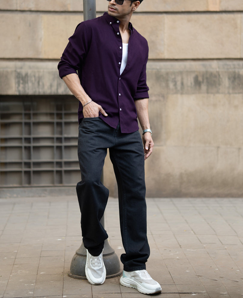 purple dress shirt black pants Buy Men's Dark Linen Blend Online Size:US 24Plus / UK 28 / EU 54 Pink 2026 Prom Dress Contrast color stripes on new-to-wintersale25
