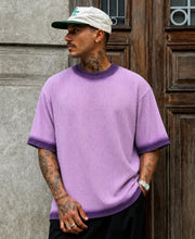 Lavender Sprayed Structure T-Shirt