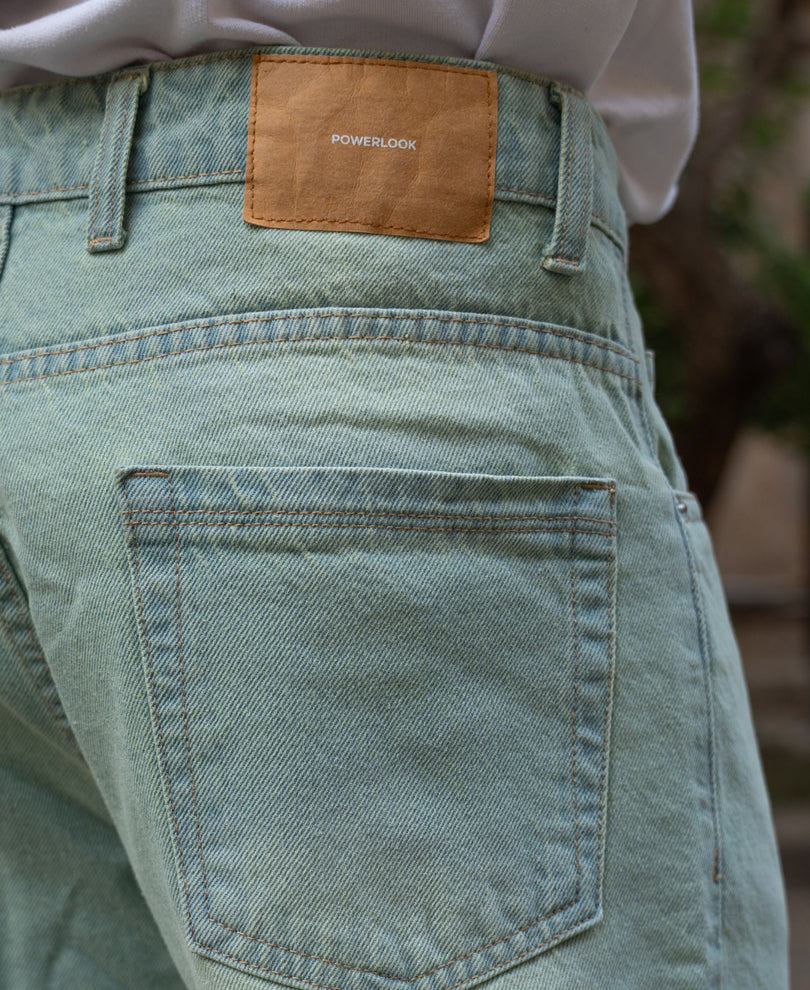 Tinted Blue Baggy Jeans.