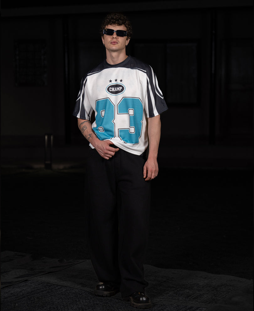 White Printed Jersey T-Shirt