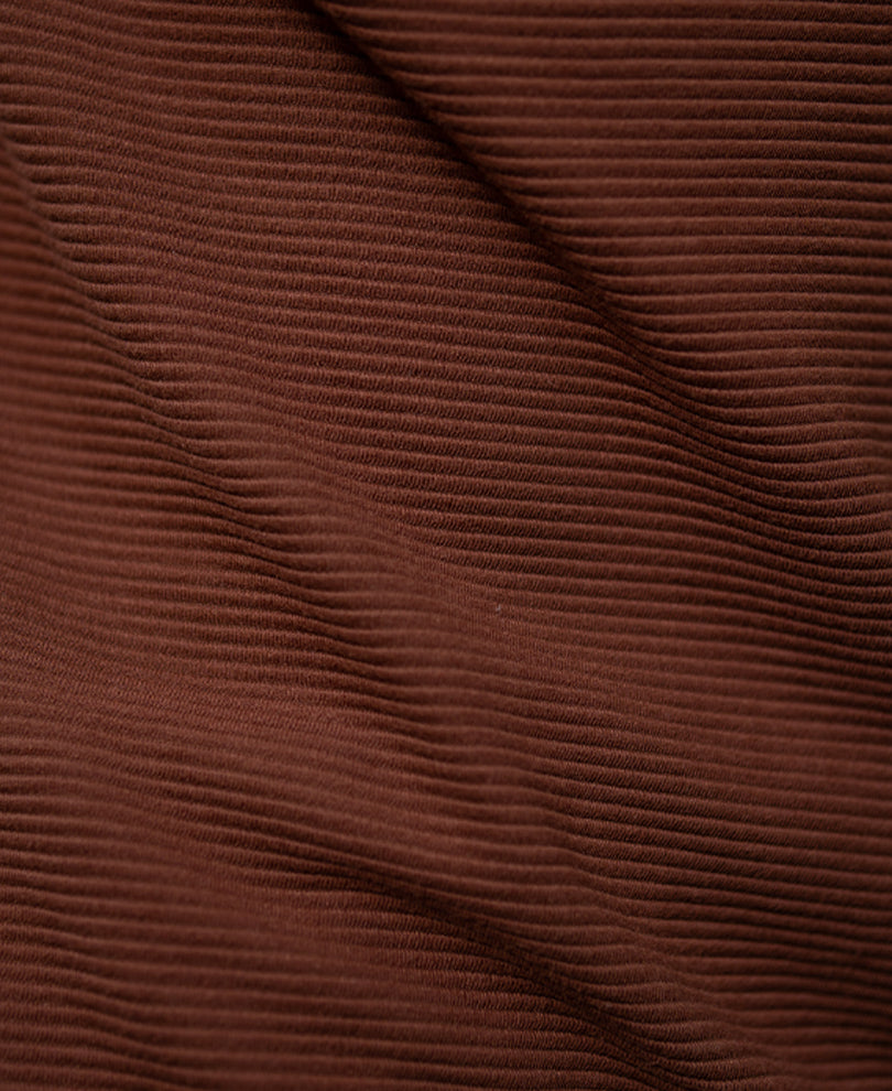 Tan Brown Embroidered T-Shirt