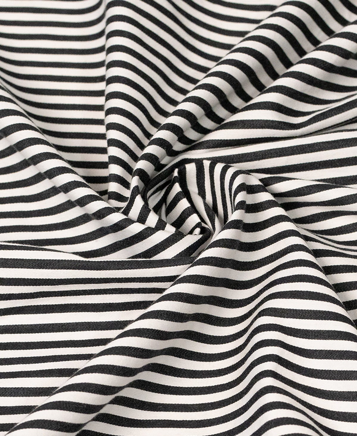 Black Striped Contrast Collar Shirt