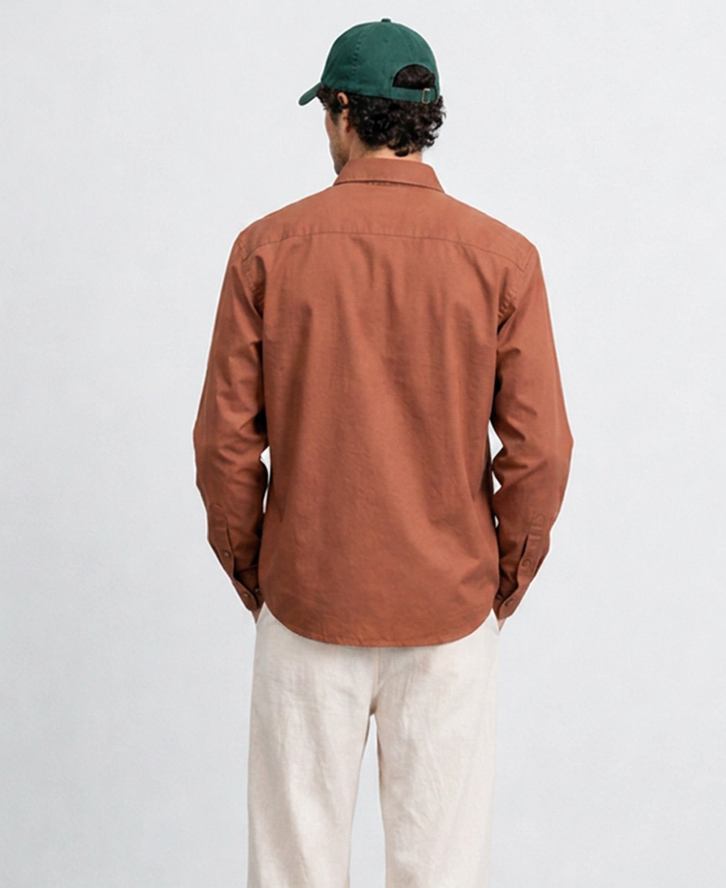 Rust Brown Printed Shirt