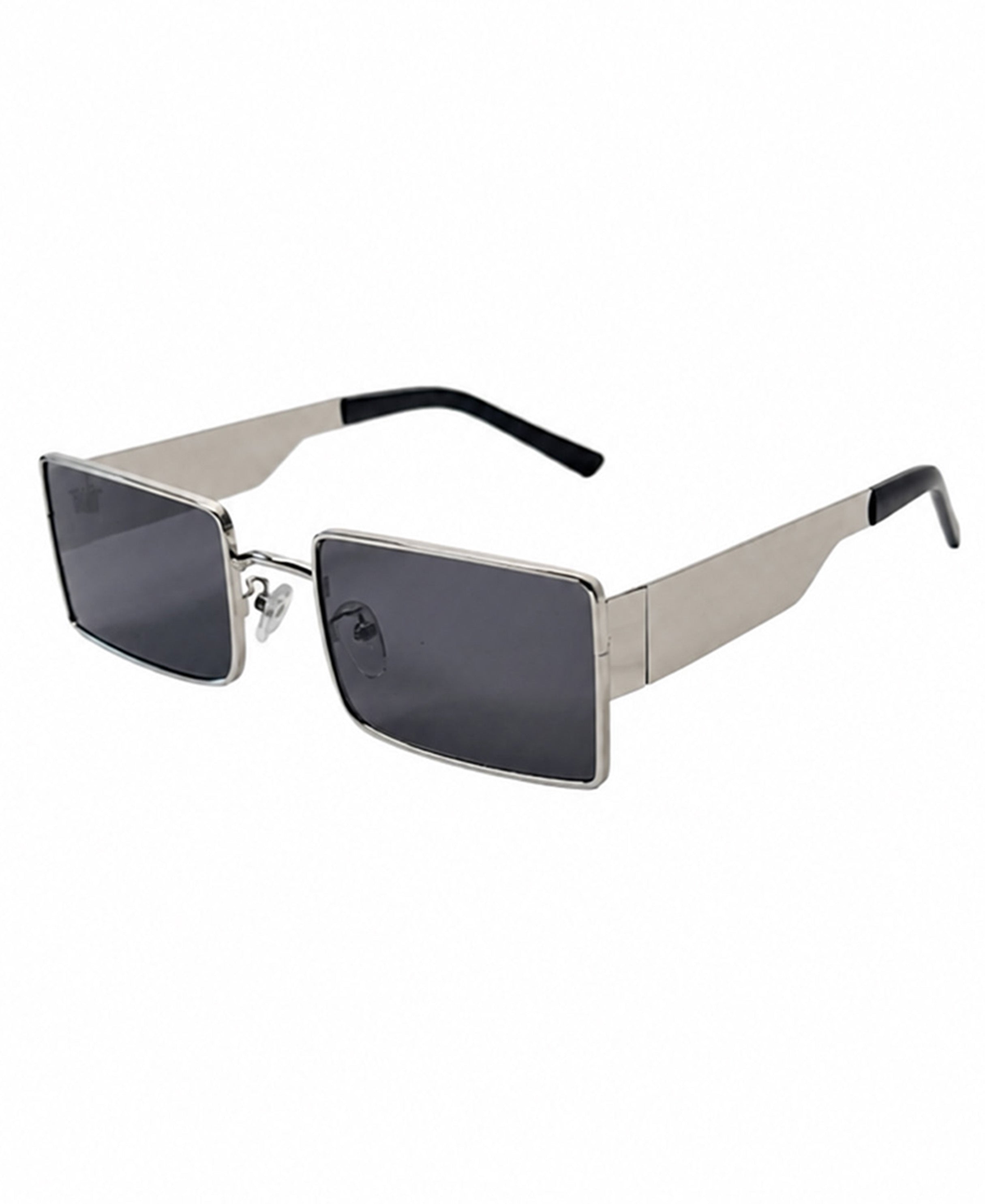 Silver Rectangle Sunglasses