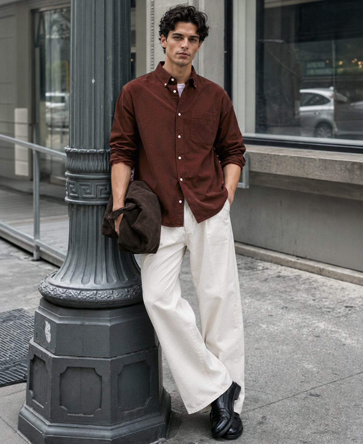 Brick Oxford Button Down Shirt