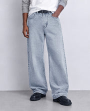 Light Blue Washed Baggy Fit Jean