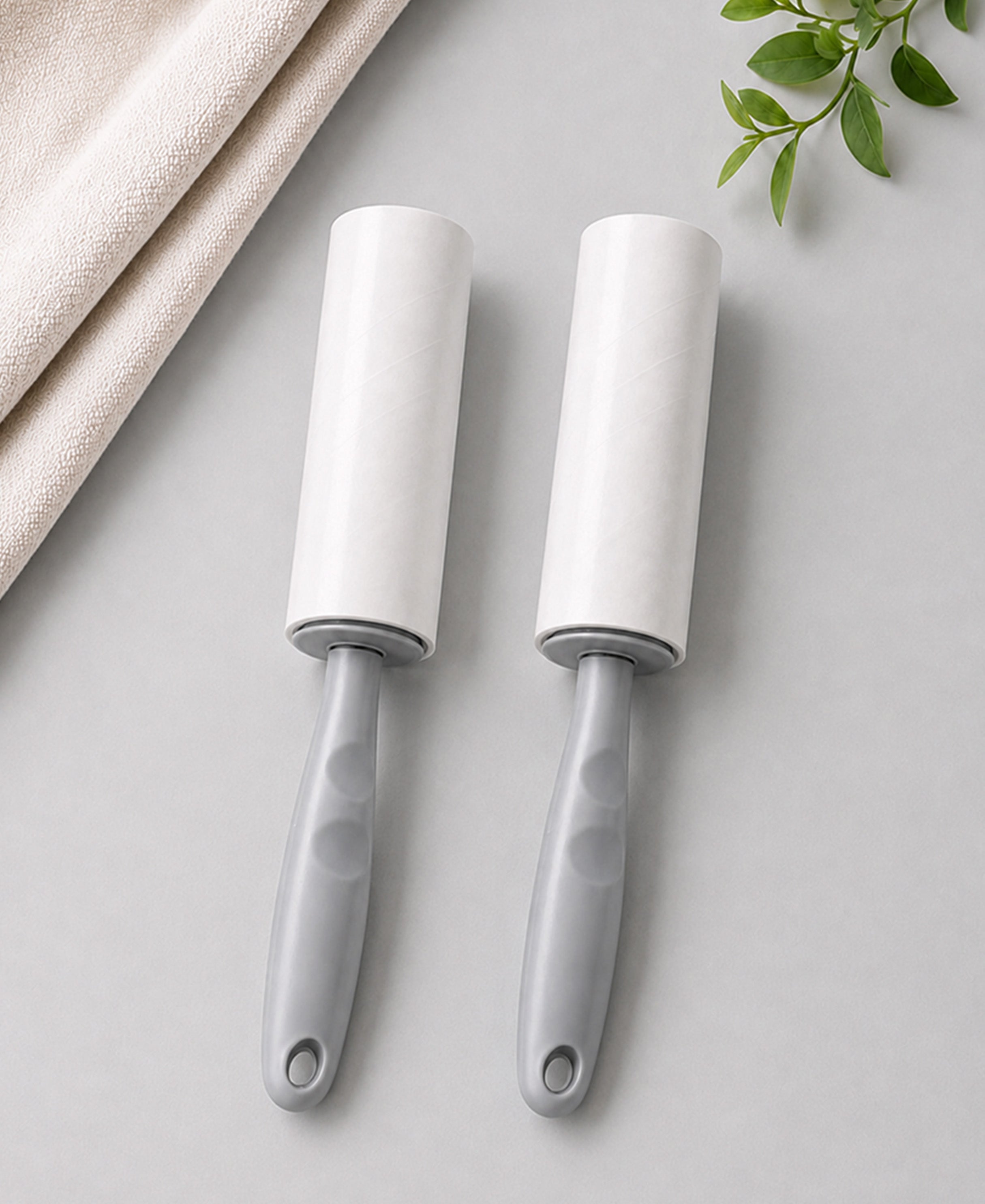 White Fabric Lint Roller Combo