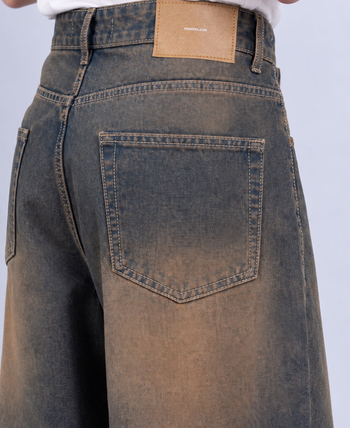 Vintage Blue Washed Baggy Jeans