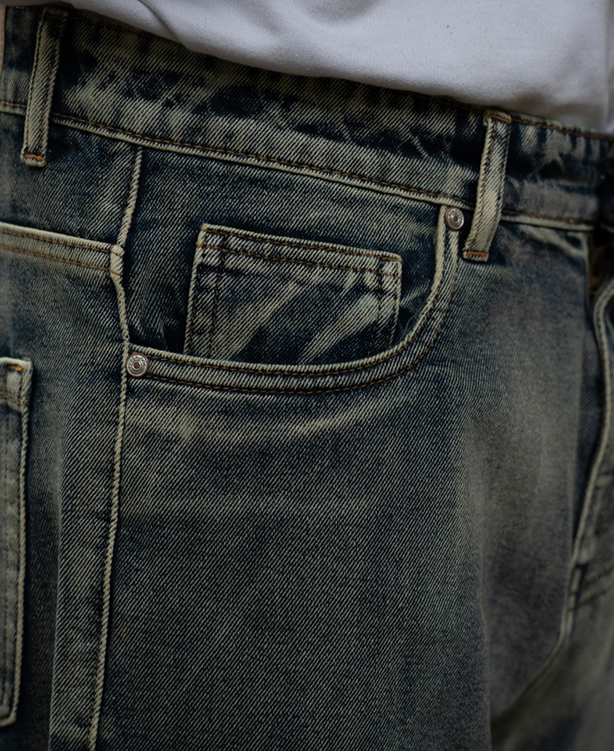Blue Tinted Baggy Denim