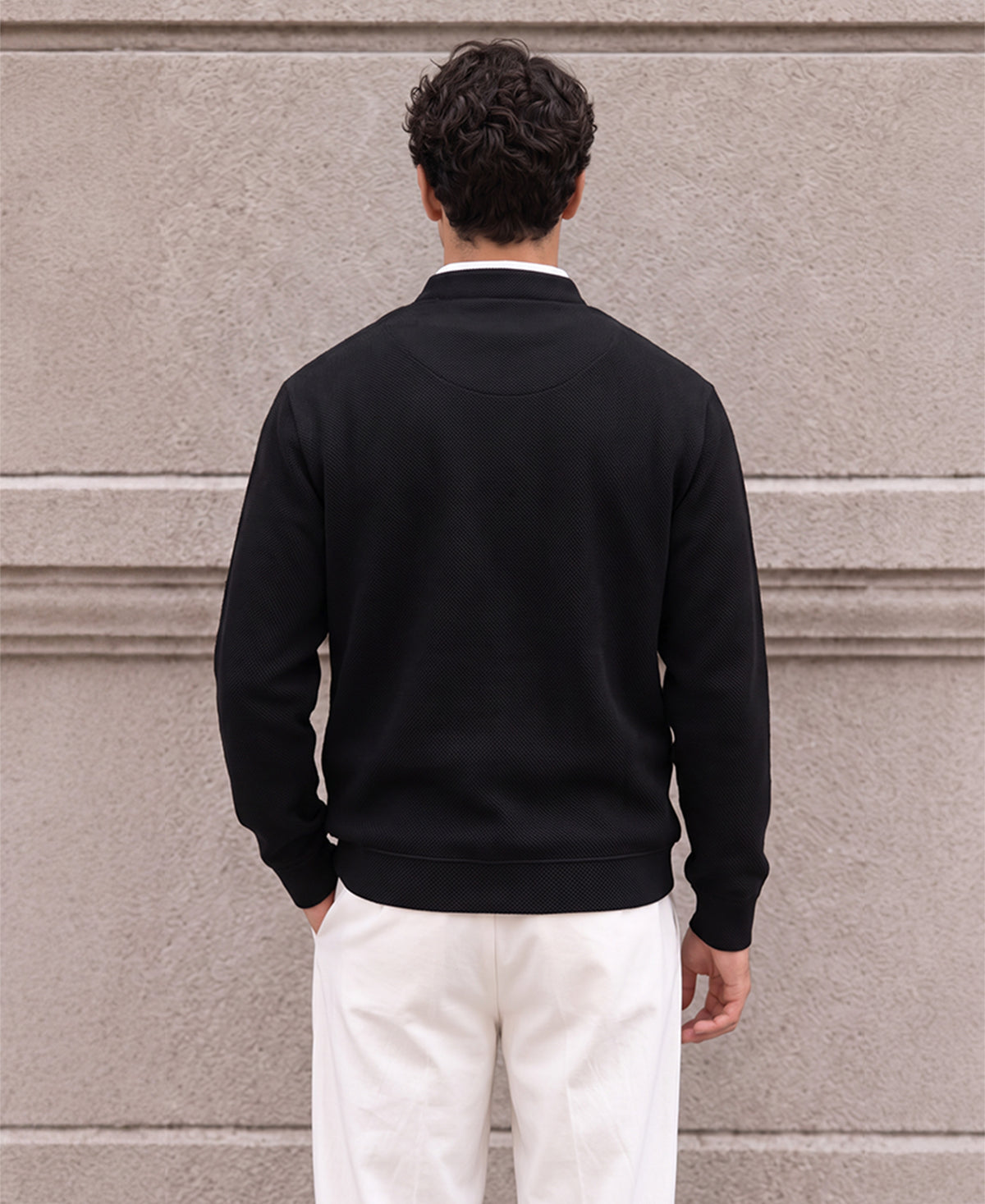 Black Double Collared Polo T-Shirt