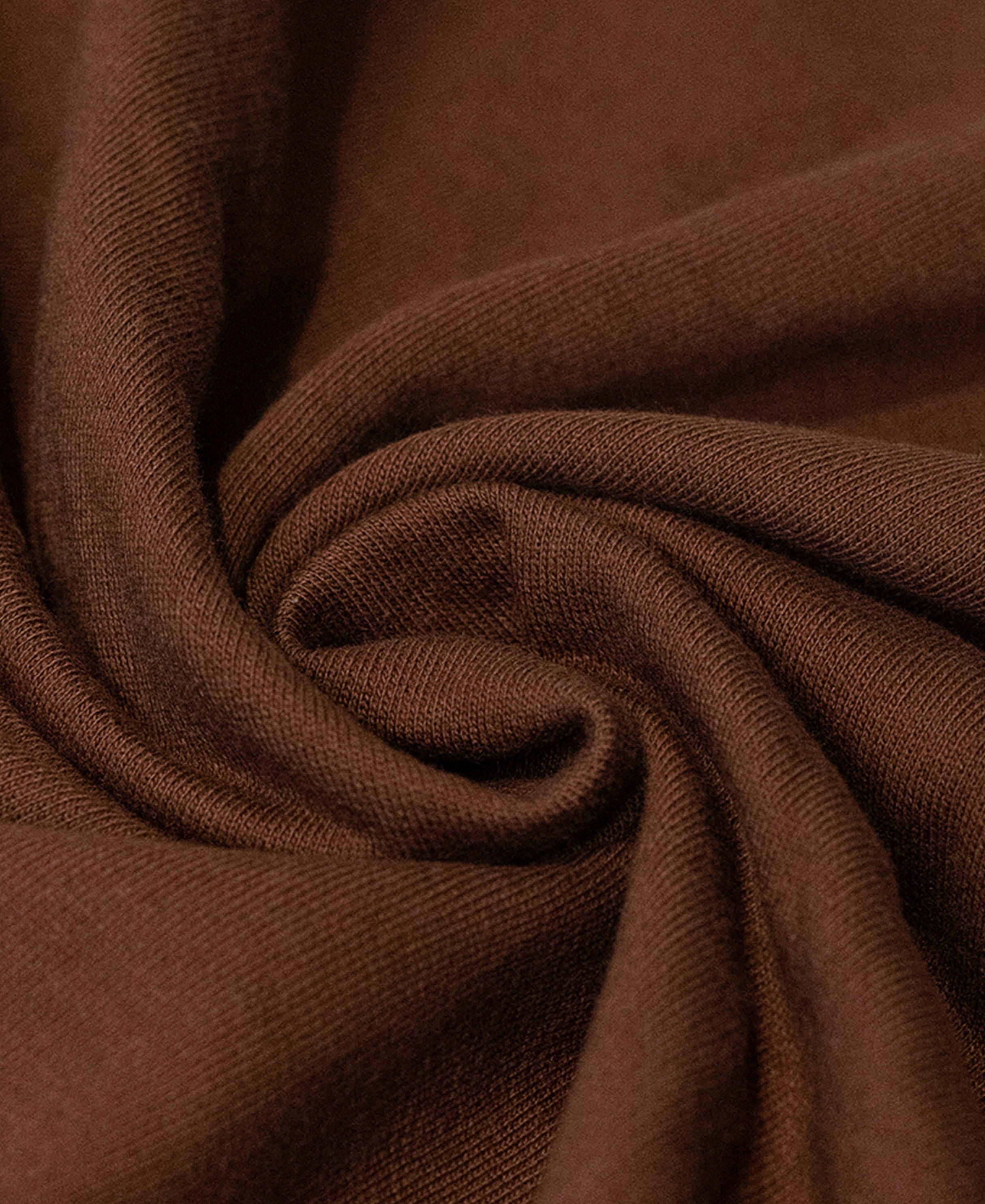 Brown Double Layered Printed T-Shirt 100% Cotton