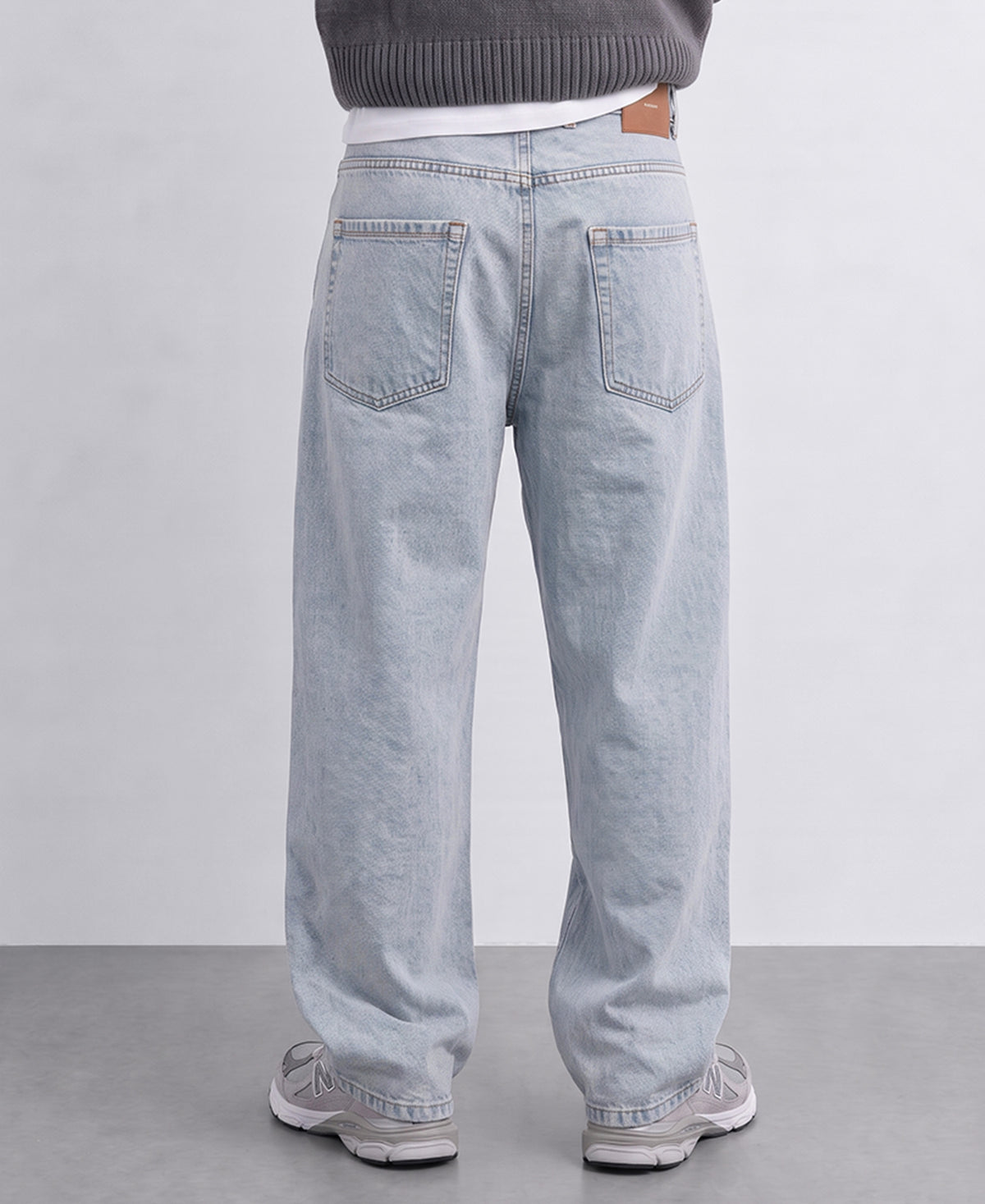 Blue Washed Baggy Jeans