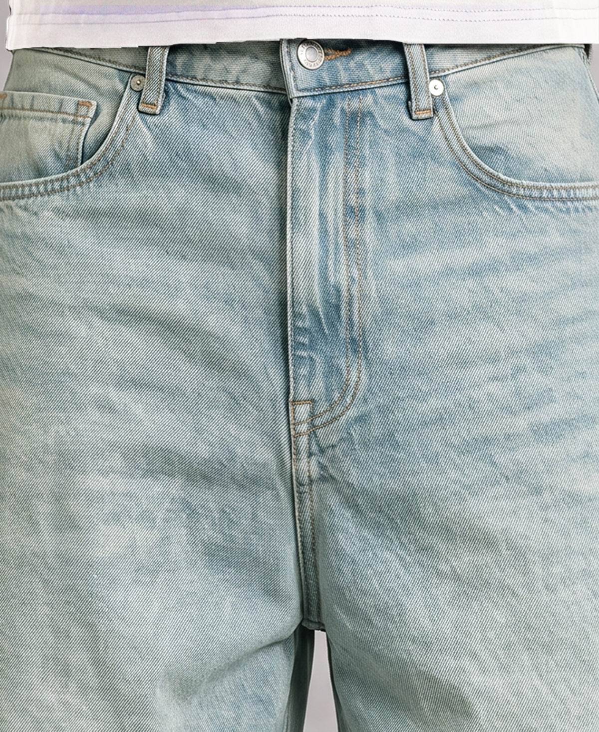 Tinted Blue Extra Baggy Jeans