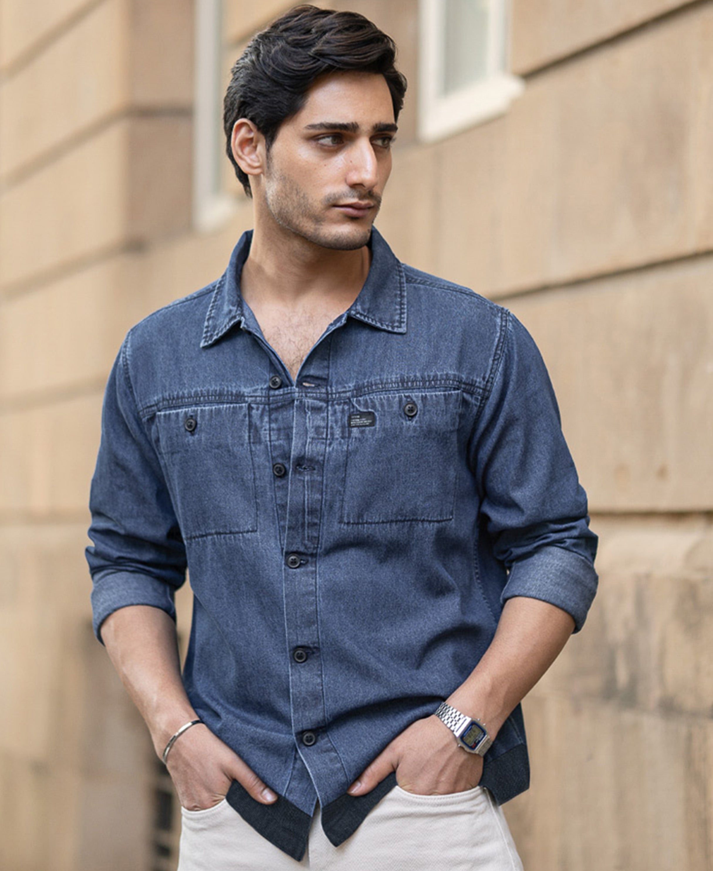 Regular Fit Full Sleeves Shirt