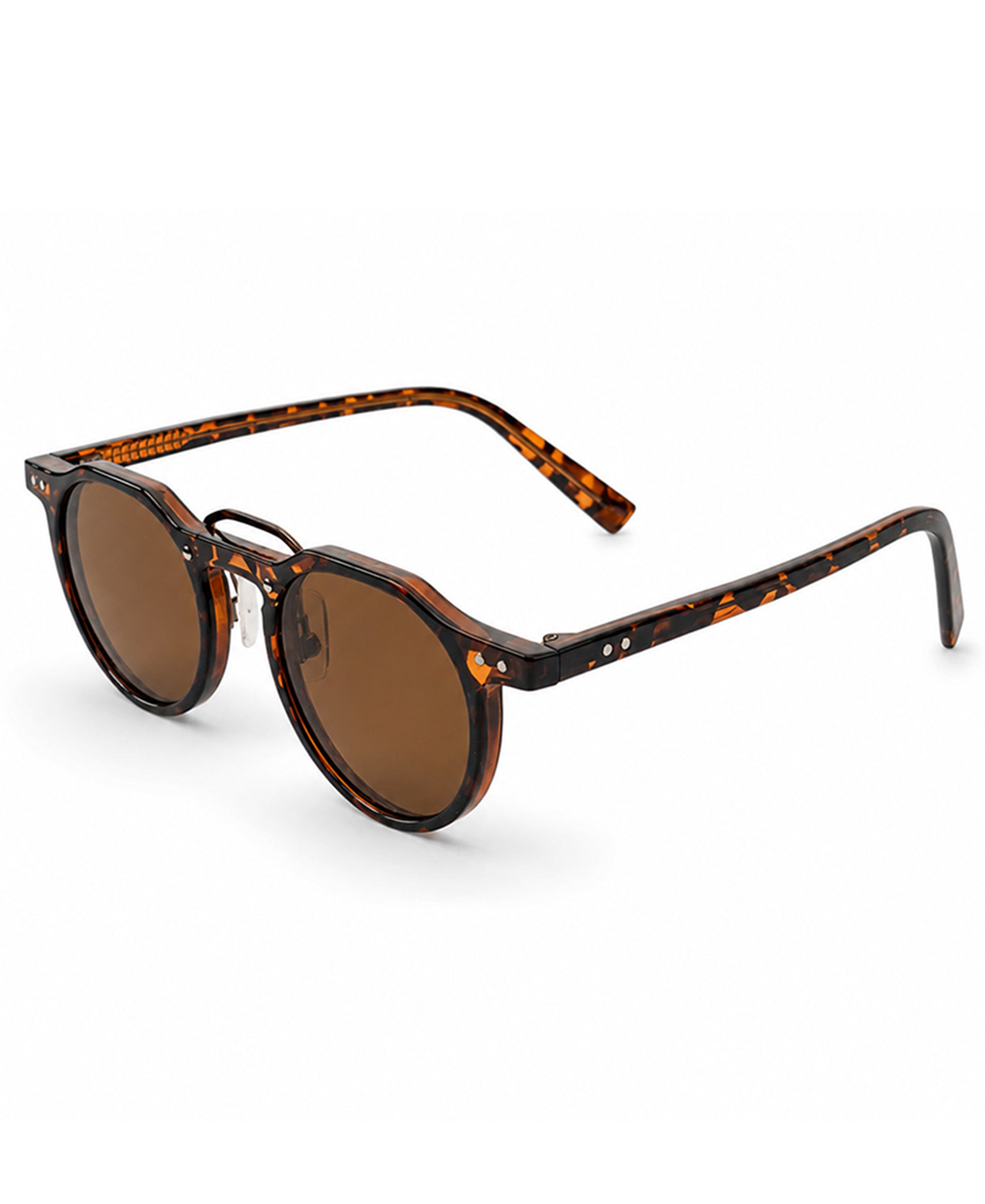 Brown Round Sunglasses