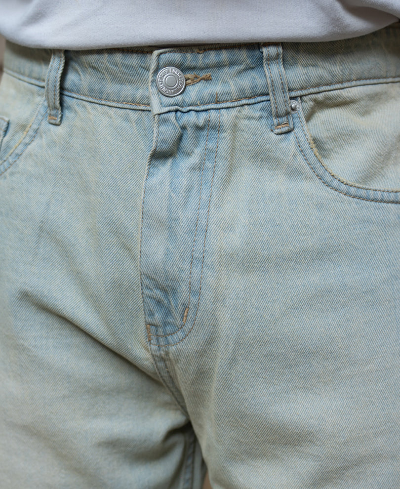 Tinted Blue Barrel Fit Jeans