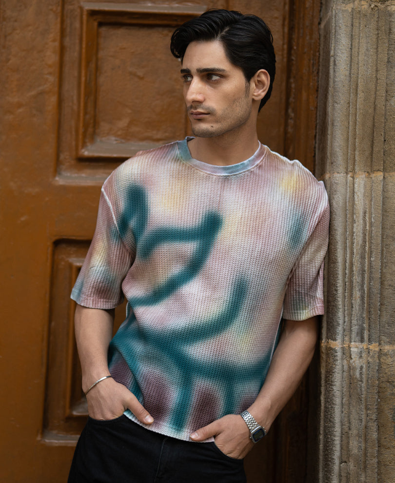Spray Print Graffiti T-Shirt.