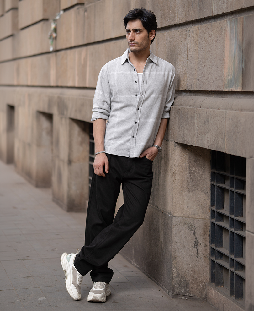 Grey Checks Shirt