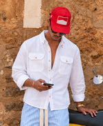 White Regular Fit Full Sleeves Shirt 100% Cotton
