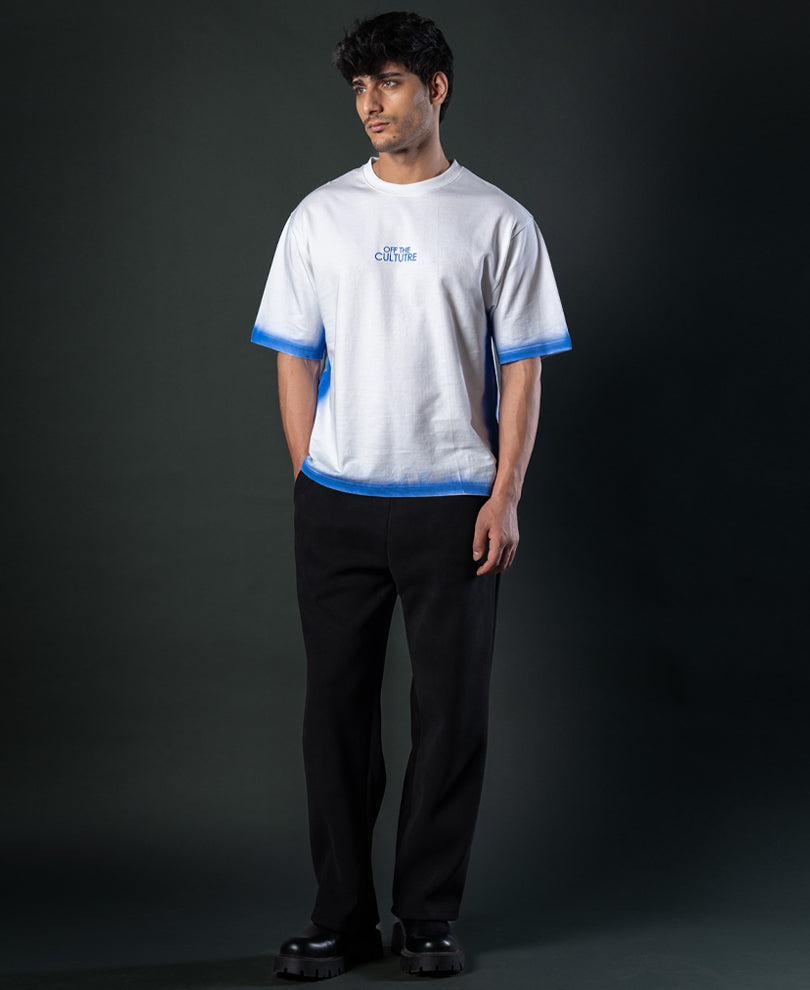 White Sprayed Oversize T-Shirt.