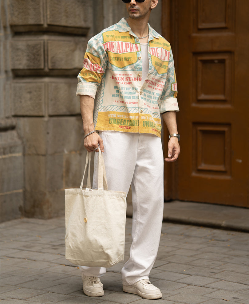 Multi Colour Lightweight Printed Shirt.